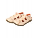 TMA EYES Women's Hook and Loop Closed-Toe Leather Sandal