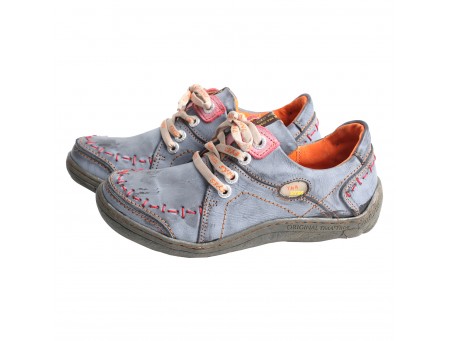 TMA EYES Hand Stitching Leather Women's Sneaker