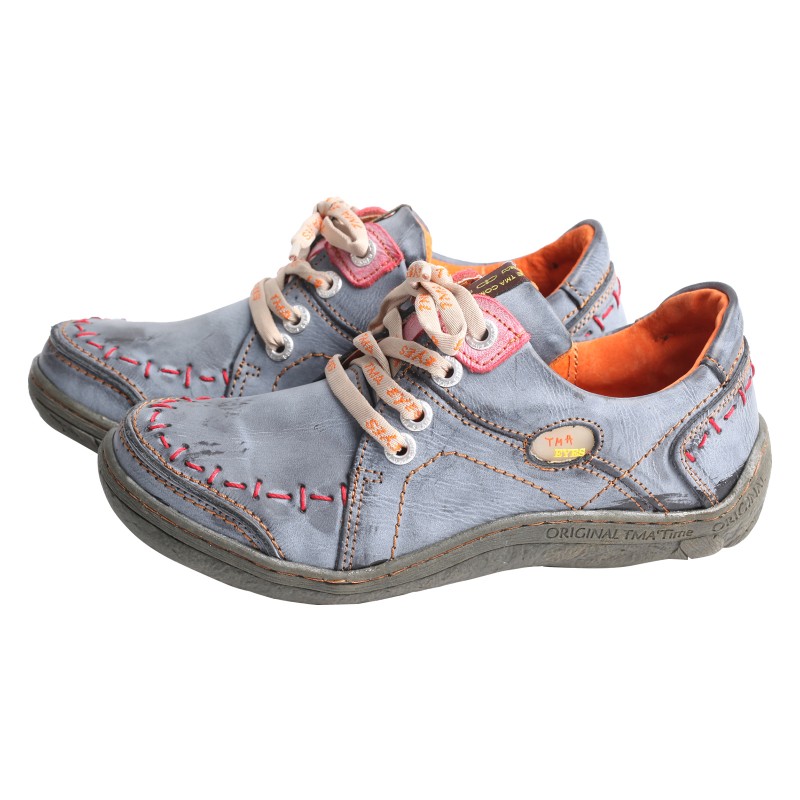 TMA EYES Hand Stitching Leather Women's Sneaker