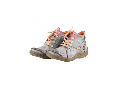 TMA EYES Women's Lace-up and Side Zipper Ankle Boots Hand Stitching Upper Women's Boots