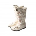 TMA EYES Snake-Embossed Leather and PU Upper Women's Tall Boot