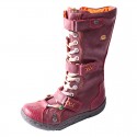 TMA EYES Strape-Accent Washed PU Leather Flat Women's Boot With Plus Size TMA EYES Strape-Accent Washed PU Leather Flat Women's Boot With Plus Size