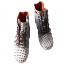 TMA EYES Polka Dot LEather Women Boots With Moccasin Hand Stitching